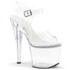 Pleaser - RADIANT708 Sandale à bride à la cheville, Pole dance chaussures - Chaussures de pole dance - Blanc Product image